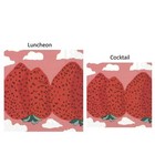 IHR Marimekko Paper Lunch Cocktail Napkins Strawberries Red 3-ply BBQ Serviette