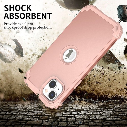 Robuste stoßfeste Schutzhülle für iPhone 15 14 13 12 11 Pro Max XR 8/7 Plus - Bild 37 von 56