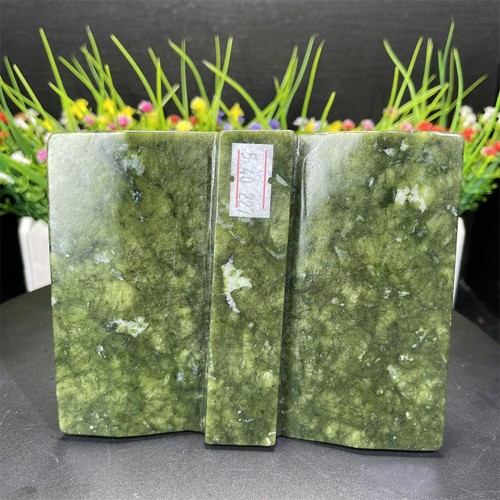 1.3LB 4.7" Natural Xiuyan Jade Book Sculpture Quartz Crystal Carving Healing C5 - Picture 4 of 8
