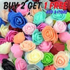 500 Foam Mini Roses WHOLESALE Heads Buds Small Flowers Wedding Home Party UK