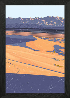 Lila Sand gerahmtes Wandbild Poster Leinwanddruck Bild