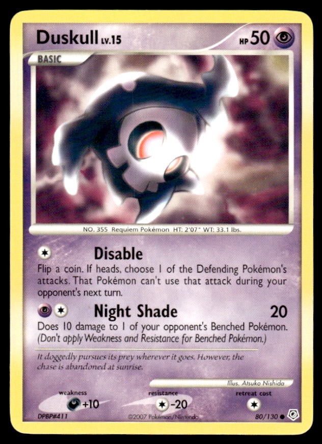 Diamond and Pearl #80/130 Duskull