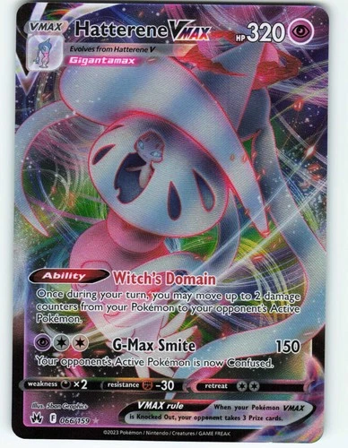 Hatterene VMAX - 66/159 Crown Zenith - Pokémon TCG - 2023