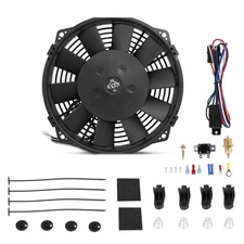 Universal 8-Inch Slim Electric Radiator Cooling Fan Kit – 12V 80W with
