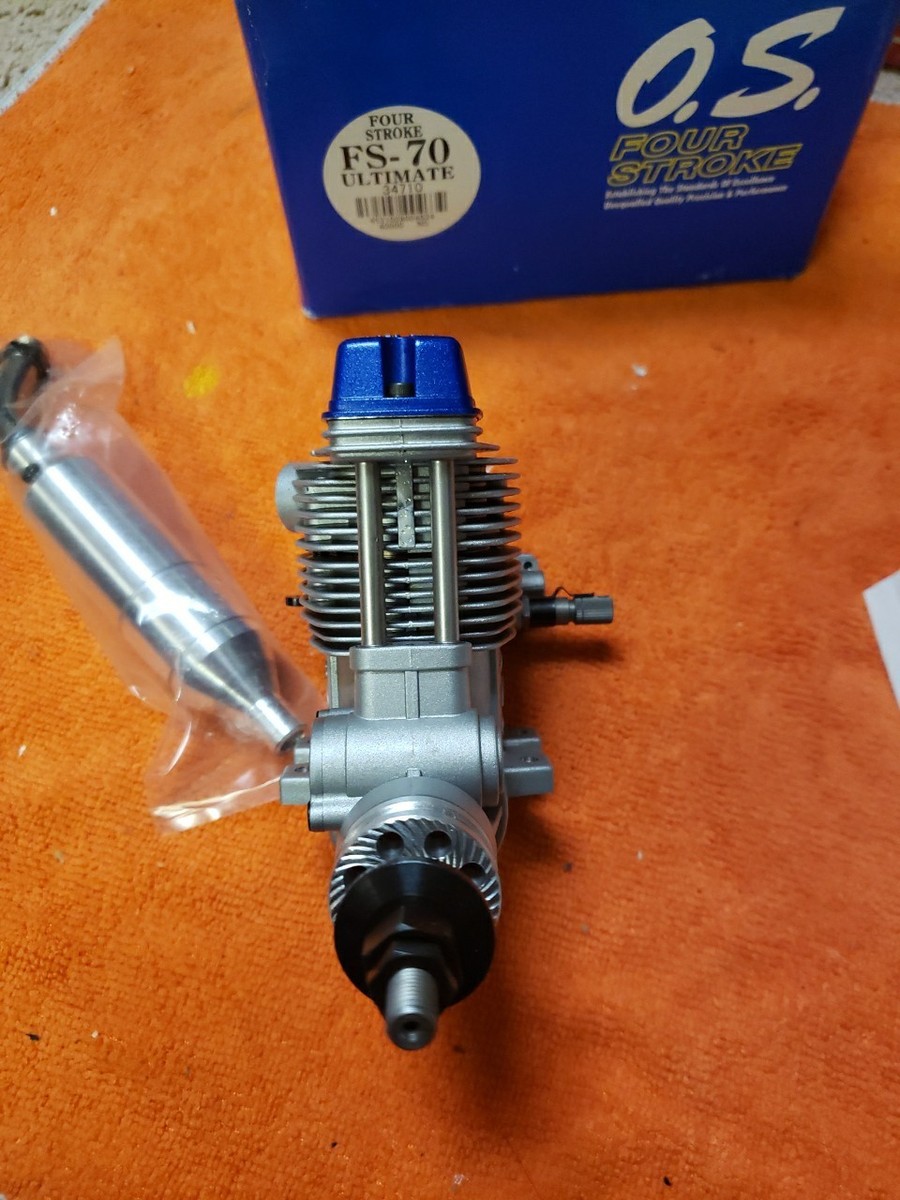 ホビーラジコン O.S. FS-70 FOUR STROKE ULTIMATE OS Engine - OS FS 70 Ultimate With Pump - FS-70 Four Stroke - New