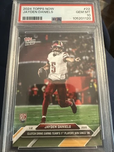 2024 Topps Now Jayden Daniels PSA 10
