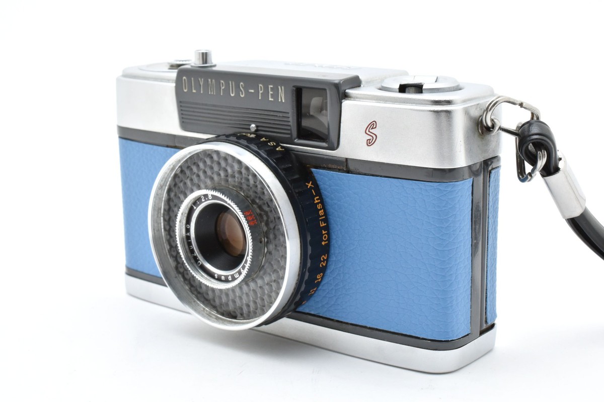 ▶️ Near Mint Olympus PEN EE Light Blue 35mm Film Camera Half