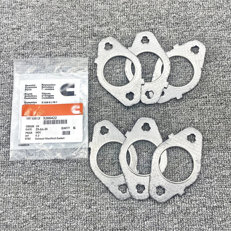 Exhaust Manifold Gaskets 98-15 Dodge Cummins 5.9L 6.7L 24V MLS Multi Layered Foto 4 de 4