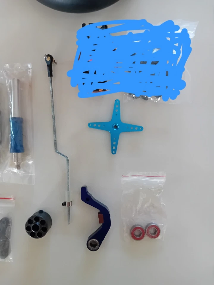 Nuova Faor Bundle Upgrade ERGAL Sf 501  Bike 1:5 Moto Rc Nitro No Thunder Tiger - Immagine 2 di 4