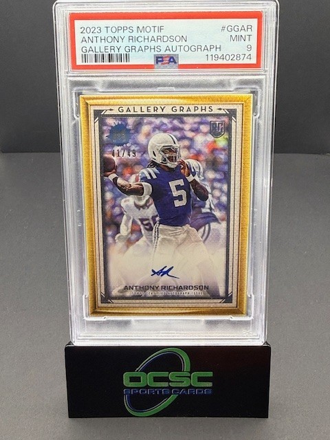 Anthony Richardson Topps Motif Gallery Graphs Autographs #GGAR Base