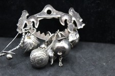 LARG VINT PENCA DE BALANGANDAN STERLING SILVER RAGASTENS BRAZILIAN SLAVE AMULET