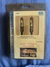 Deluxe Video Cable 6 ft/ S-VHS Male - Male, Gold