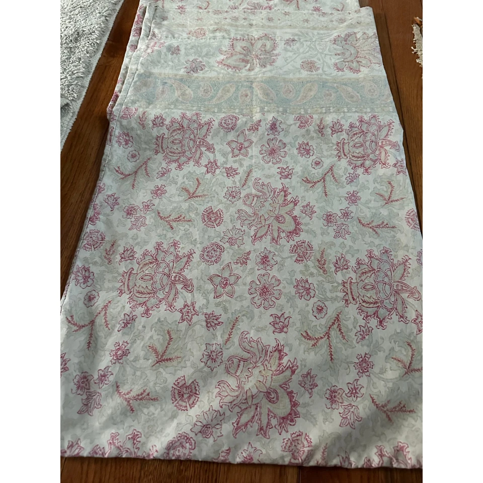 2 Ralph Lauren Amelia Floral Paisley King Pillowcases Venice Beach pair vintage  - Image 2 of 4