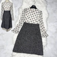 Authentic Dolce & Gabbana floral tweed long-sleeved dress, size 36