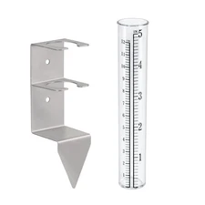 5 Capacity Rain Gauge Outdoors Best Rated,Rain Gauge Small Freeze Proof Plastic