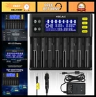 Smart Universal 18650 Battery Charger with LCD Display - 10 Slots for Li-ion, Ni