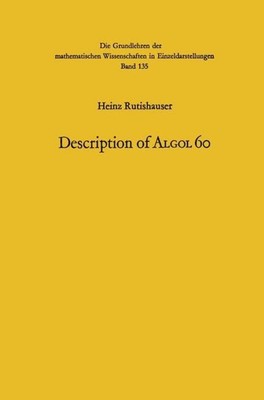 Handbook for Automatic Computation Description of Algol 60 Bauer (u. a.) Buch