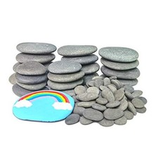 Painting Rocks, DIY Rocks Flat  Smooth Kindness Rocks for Arts, Crafts, 120PCS