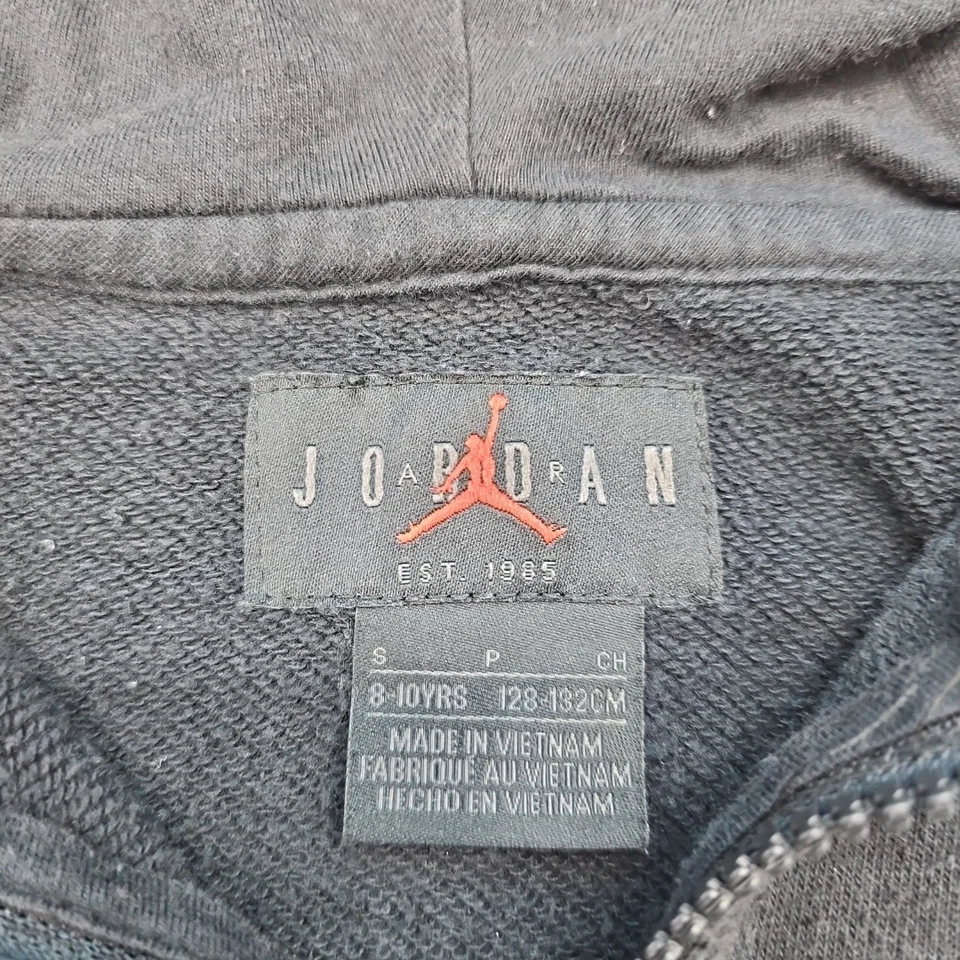 Sudadera con capucha cremallera completa Nike Air Jordan Jumpman para niños talla S Foto 4 de 4