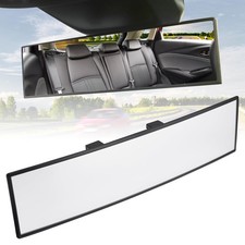 Wide Angle Clip On Panoramic Rear View Mirror 12 Inch Universal Car Attachment