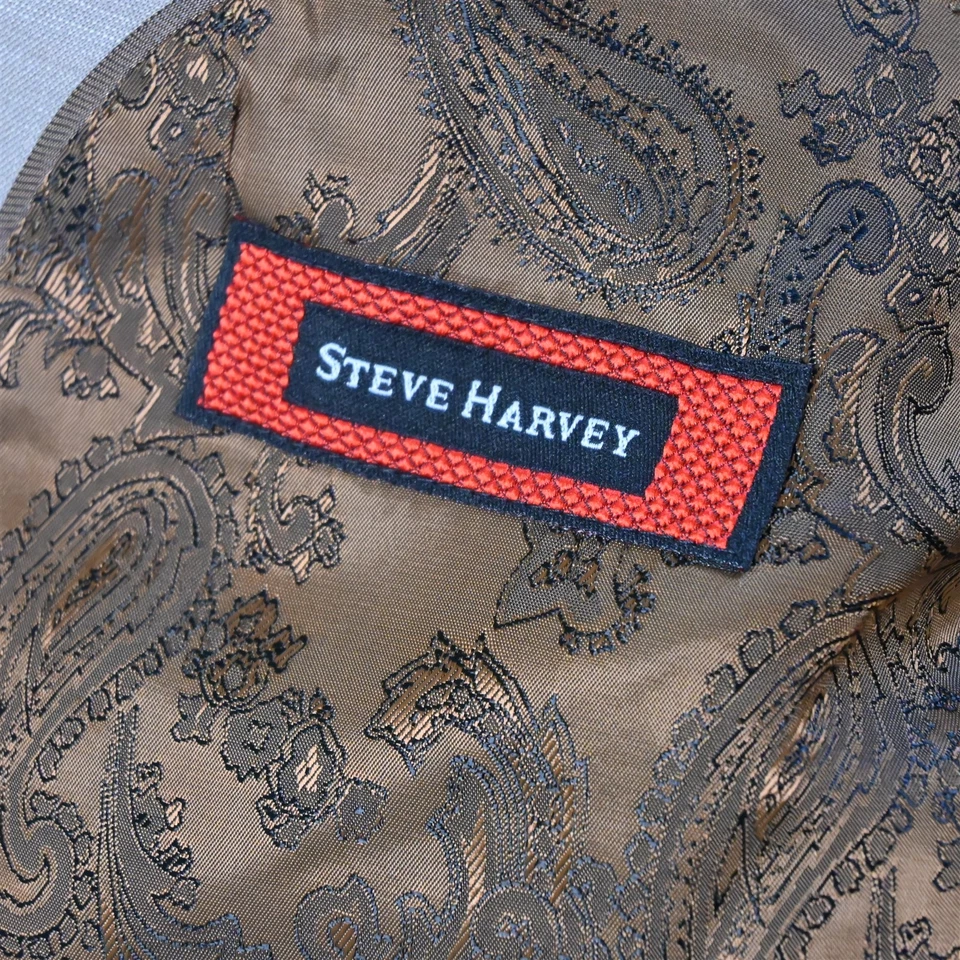 Steve Harvey 44R 36x28 Tostado Bown King 3 Piezas Chaleco Hombres Chaqueta Pantalones Traje Foto 4 de 4