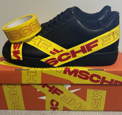 Size 13 - MSCHF X TAP3 Shoes Black Yellow MSCHF-007 NEW