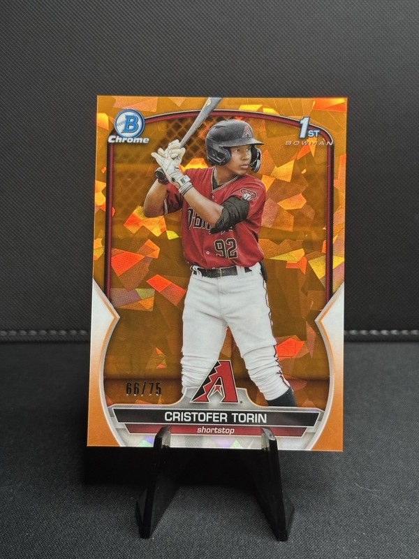 2023 Bowman Chrome Sapphire Cristofer Torin /75 Orange #BCP-204 1st Bowman