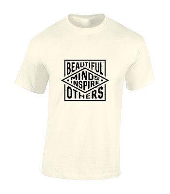 SCHÖNE MINDS INSPIRE OTHERS HERREN T-SHIRT INSPIRIERENDES ZITAT SLOGAN DESIGN