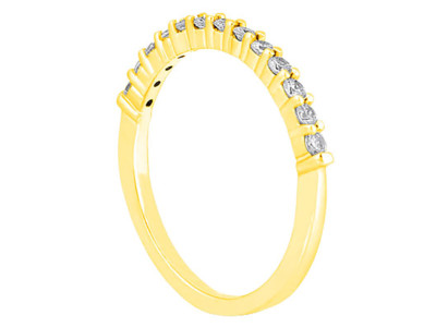 イントレッチョリング Natural 0.55ct Diamond Wedding Band Ring Sterling Silver