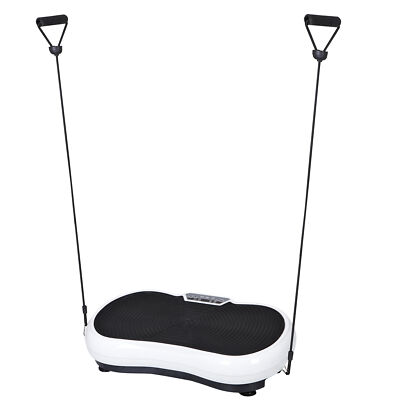 Compact Space Saving Vibration Plate Machine Efficient Home Gym Workouts, White