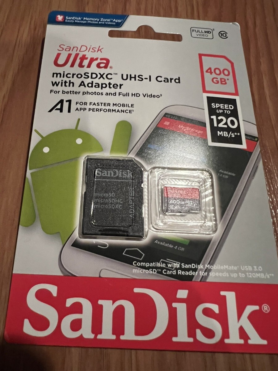 SanDisk Ultra microSDXC UHS-I W Adapter SDSQUA4-400G-AN6MA