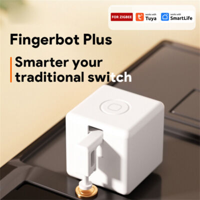 Tuya Zigbee Fingerbot Plus Switch Button Pusher Smart Home Timer Voice Control.
