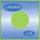 LONDON (blue with white stripe) REPRODUCTION RECORD COMPANY SLEEVES (pack of 10)