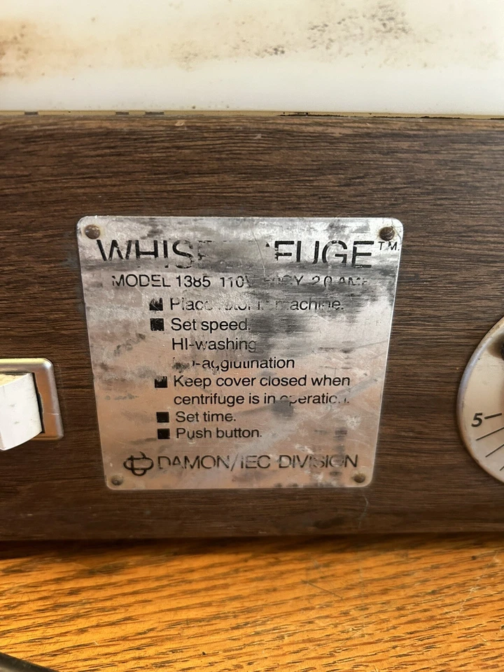 Damon/IEC Whisper-FUGE Model 1385 Benchtop Centrifuge - Image 2 of 4