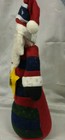 Patriotic Plush Fabric Free-Standing Santa - Red White Blue & Green Christmas  — photo 4
