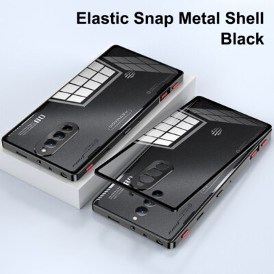 For ZTE nubia Red Magic 9 8s 8 Pro+ Metal  Bumper Frame Tempered Glass Back case