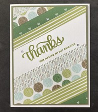 Thank You Stampin' Up Card