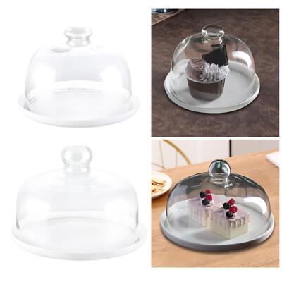 Cake Stand with Dome Lid Cake Plate for Festive Party Wedding Shop Display 
