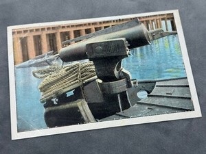 C.1915 Postcard "HARPOON" on Bow of Ship ~ No Postmark, Pacific Novelty Co. S.F.
