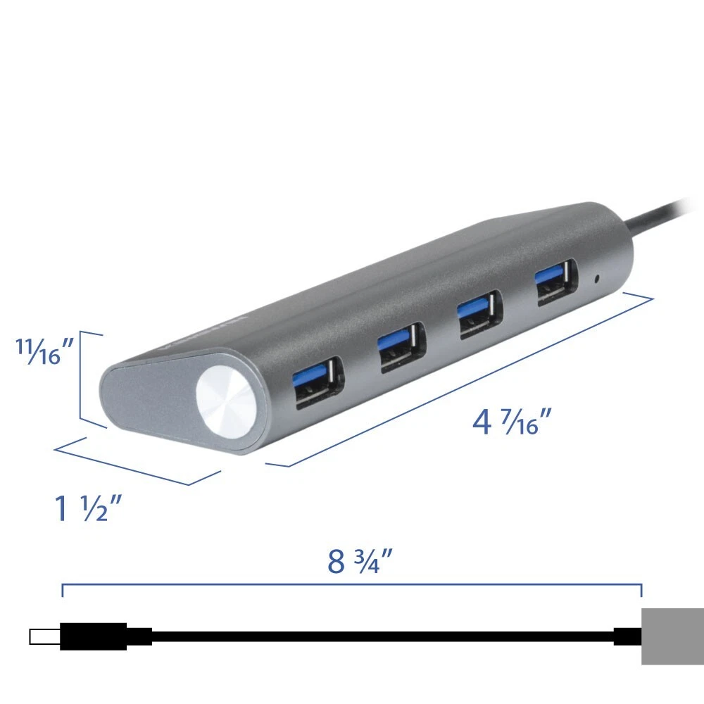 Kingwin USB Hub 4-Port (5Gps) Transfer Speed Data Hub Kingwin USB Hub 4-Port (5Gps) Transfer Speed Data Hub