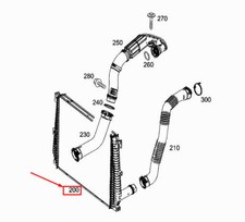 Mercedes-Benz C W205 Ladeluftkühler Kühler A0995002400 NEU ORIGINAL