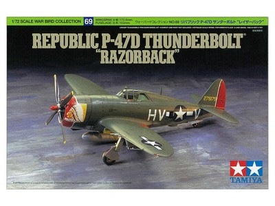 TAMIYA 60769 1:72 Republic P-47D Thunderbolt 'Razorback' Plastic Model