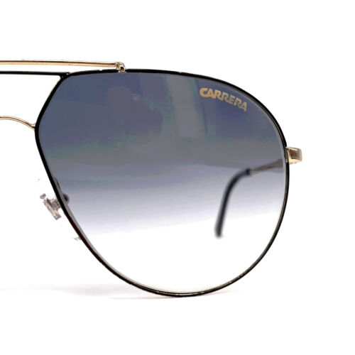 Vintage CARRERA 5421 "BLACK/GOLD" sunglasses - RARE MODEL - Italy 80's - Large - Bild 3 von 11