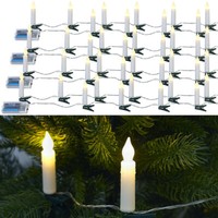Pearl 4Er Set Led-Lichterkette, 10 Kerzen, Timer, Batteriebetrieb, 130 Cm