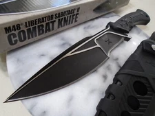 M48 Liberator Combat Fixed Blade Knife 10mm Full Tang Bowie UC3337 G10 13.80" OA