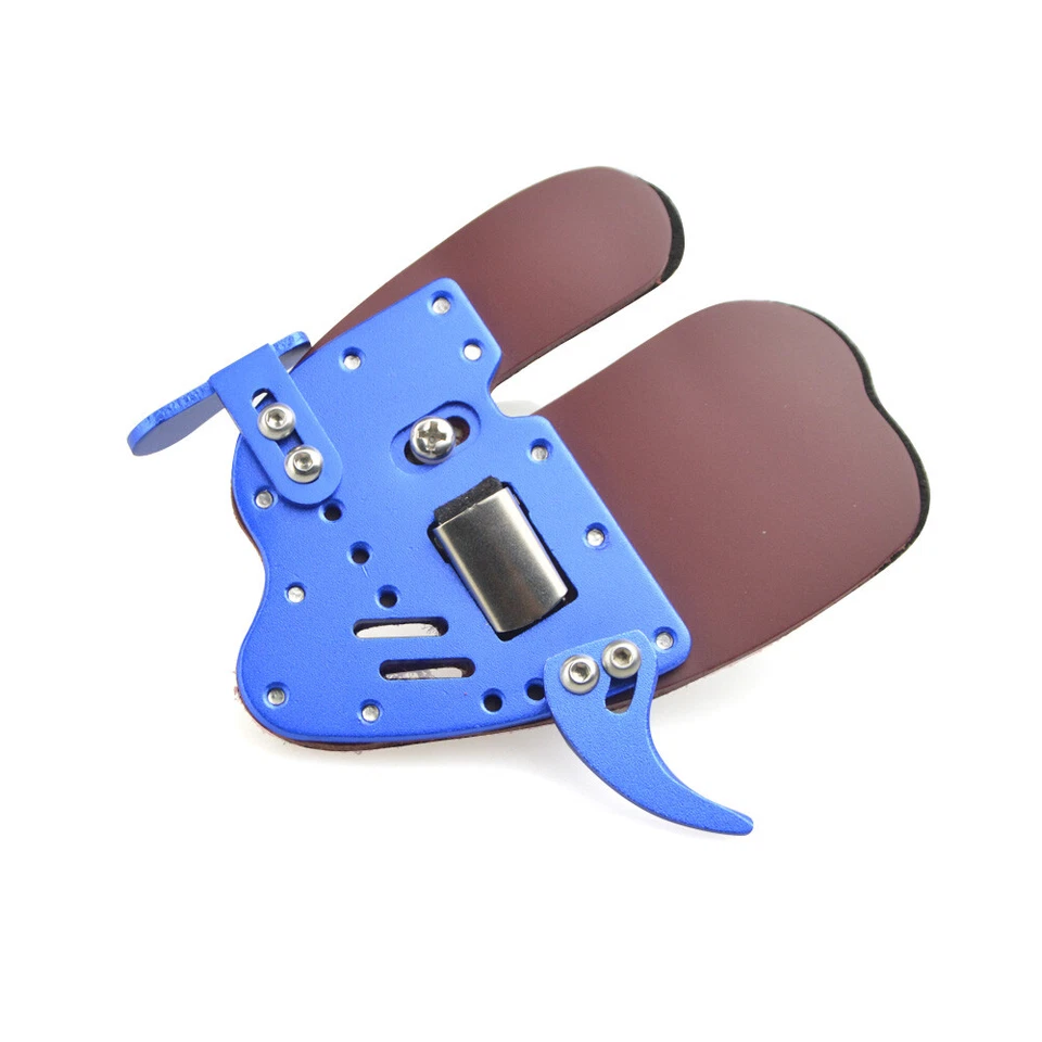 DECUT Archery Finger Guard Tab Guard Glove Protector Gear LH RH Aluminum Hunting - Image 2 of 4