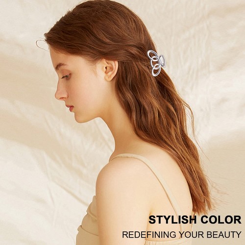 4pz Fermagli Capelli Piccoli Metallo Artiglio Antiscivolo Accessori Capelli Strumenti per Donna Ragazza - Foto 23 di 38
