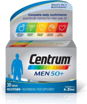 Centrum Advance 50 Multivitamin Nahrungsergänzungsmittel 30 Tabletten 3er-Pack Neu