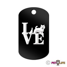 Love Norwich Terrier Engraved Keychain GI Tag dog park Many Colors