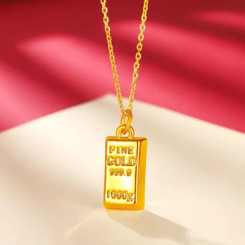 Reines 999 24K Gelbgold Glück länglich mit 18K dünnen O-Gliedern Halskette 18 Zoll Anhänger - Bild 2 von 12